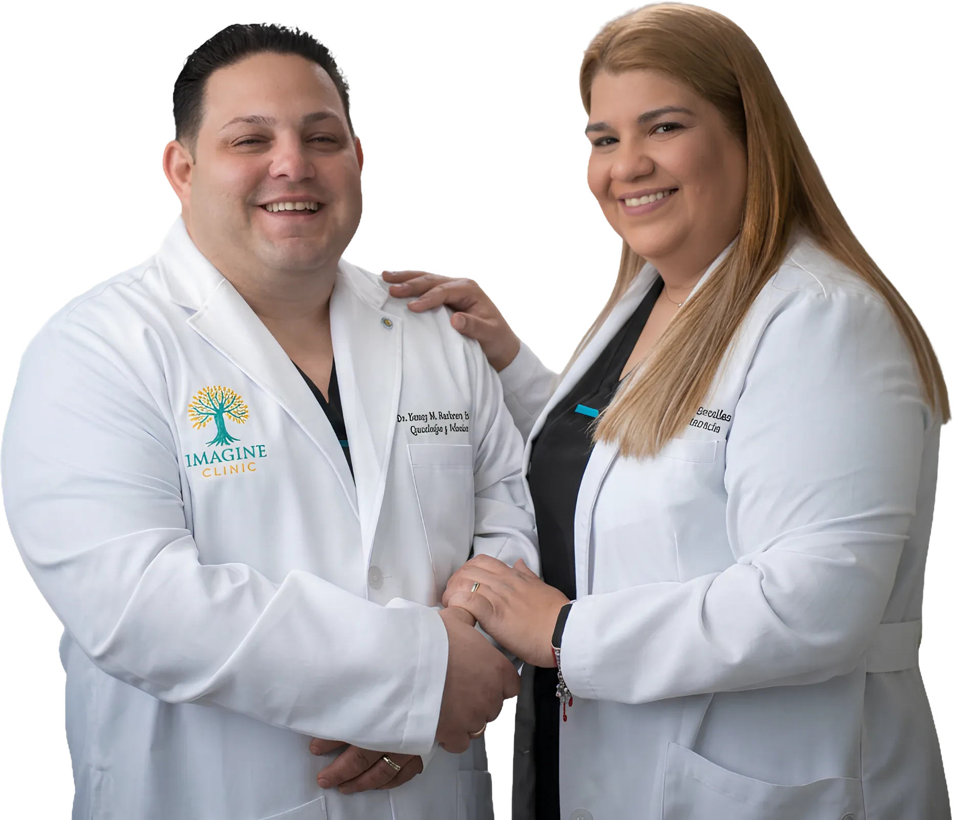 Dra. Idania Núñez González y Dr. Kenny Manuel Barbeyto Jiménez, equipo médico de Imagine Clinic